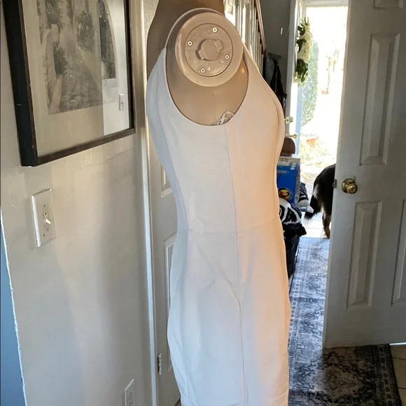 Amsale Elegant off White One-Shoulder Gown